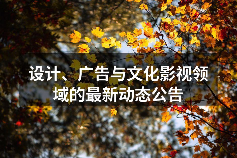 即将举行的国际设计周活动海报